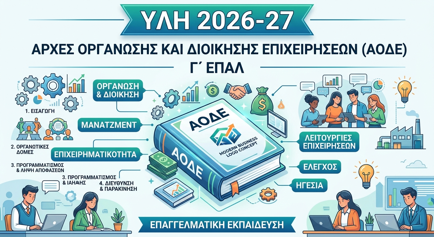 ΑΟΔΕ - ΕΠΑΛ - Εξεταστέα Ύλη 2026-27